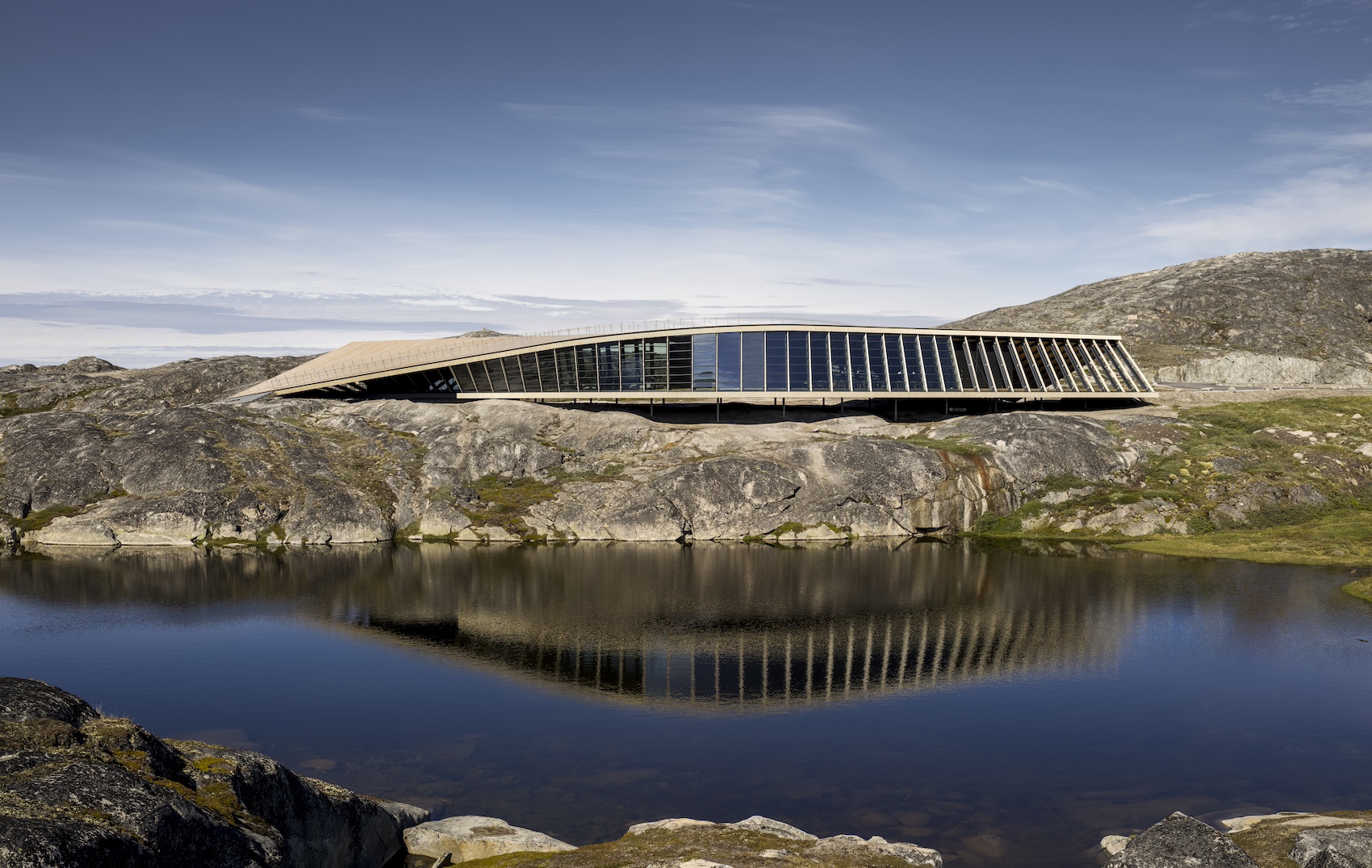 Ilulissat Icefjord Centre in Greenland by Danish firm Dorte Mandrup Arkitekter. (Credit: Adam Mørk)